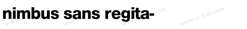 nimbus sans regita字体转换